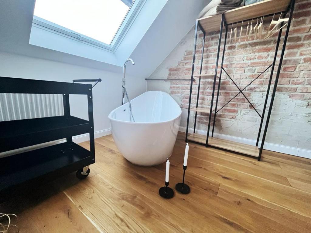 Ferienloft Ottos Werkstatt mit Saunafass Dannenfels Exterior foto