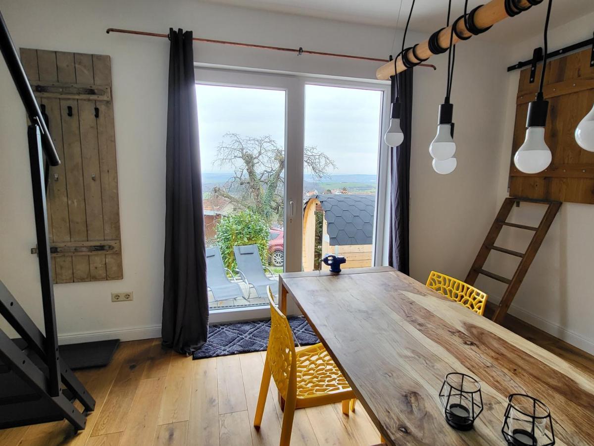 Ferienloft Ottos Werkstatt mit Saunafass Dannenfels Exterior foto